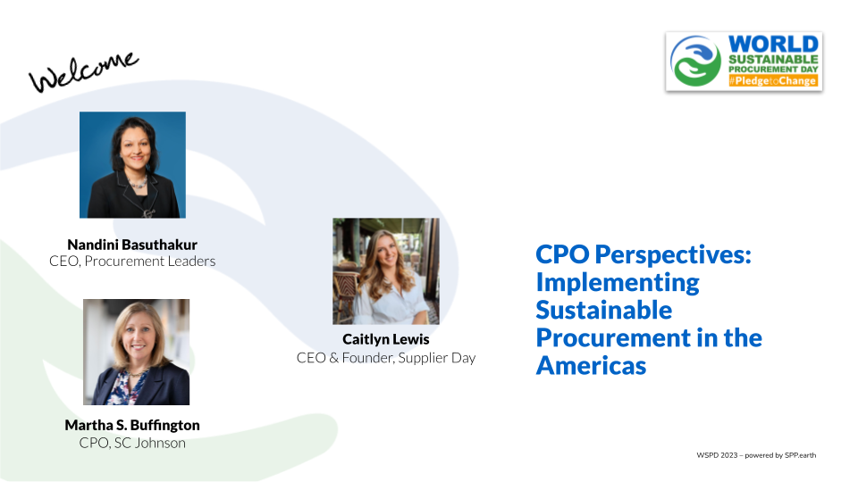 CPO Perspectives: Implementing Sustainable Procurement in the Americas